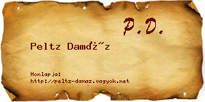 Peltz Damáz névjegykártya